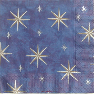 Vánoce 112 - hvězdy na modré