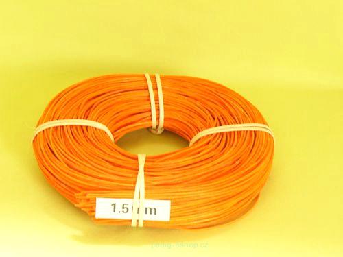 Pedig oranžový  - 1,5 mm (100g)