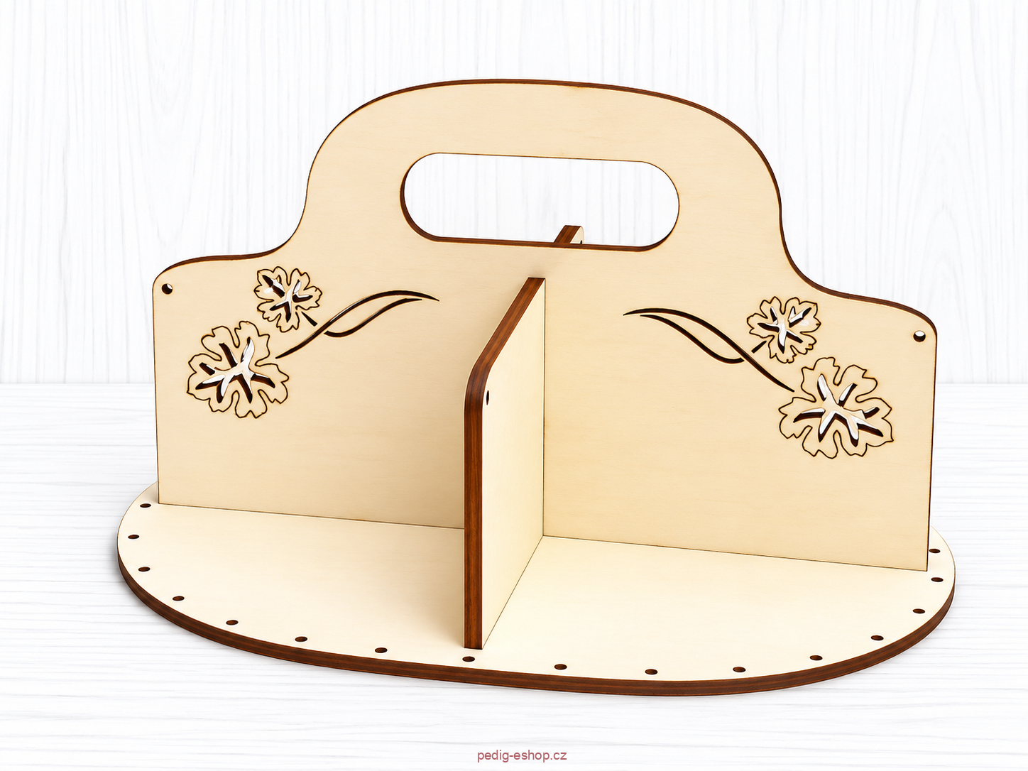 Nosič oválný - ornament lísteček