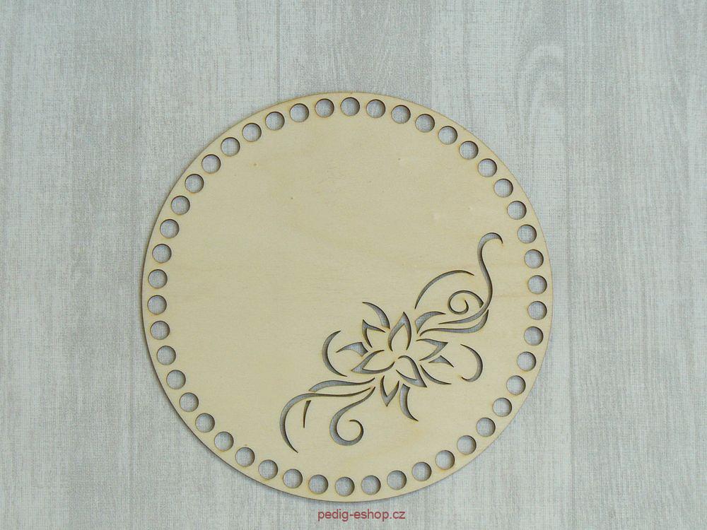 Kruh 20cm - abstr. kytička