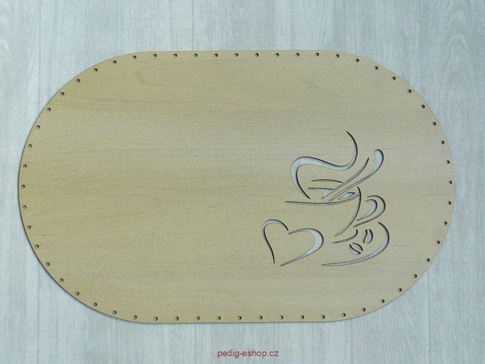 Gr. dno 40x25cm - káva