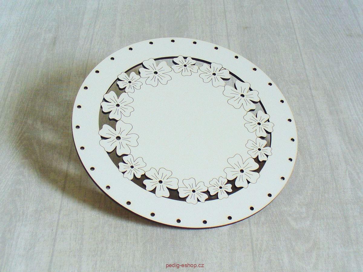 Dno pr.18cm - květinová krajka