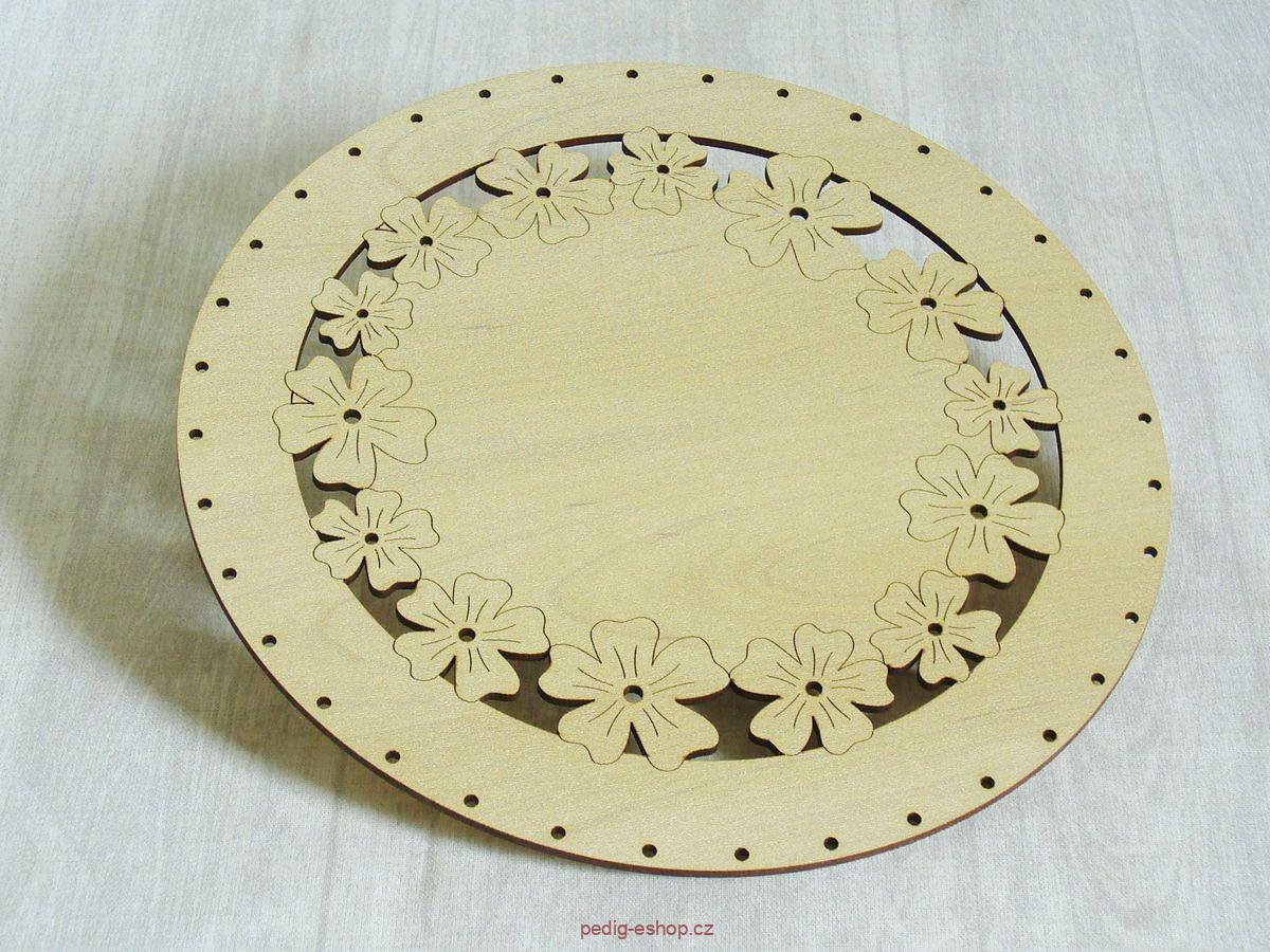 Dno pr.24cm - květinová krajka
