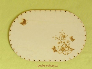 Gravírované dno 33x 22cm - II. jakost