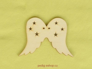 Andělská křídla s hvězdičkami
