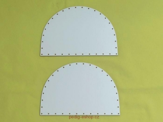 Půlkruh 2ks - rozměr 22,5x15,5 cm
