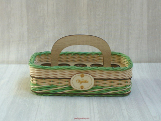 Košík na vajíčka - zelený