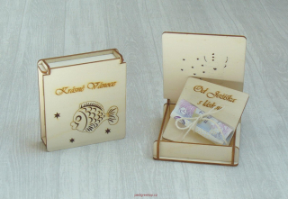 Krabička na peníze + karta na bankovky (kapřík)