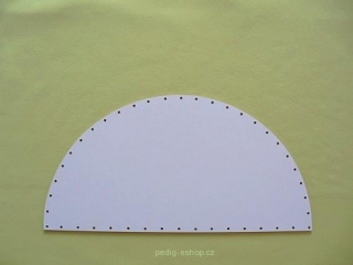 Půlkruh - rozměry 33x16,5 cm